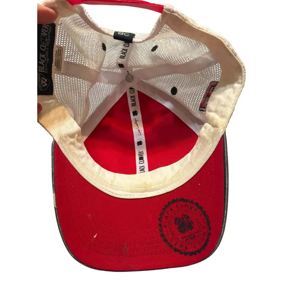 Black Clover Texas Tech Red Raiders Live Lucky Trucker Snapback Hat Golf Cap